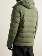 Colmar - Twill-Trimmed Quilted Hooded Down Ski Jacket - Green