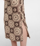 Nanushka Aleid printed cutout midi dress