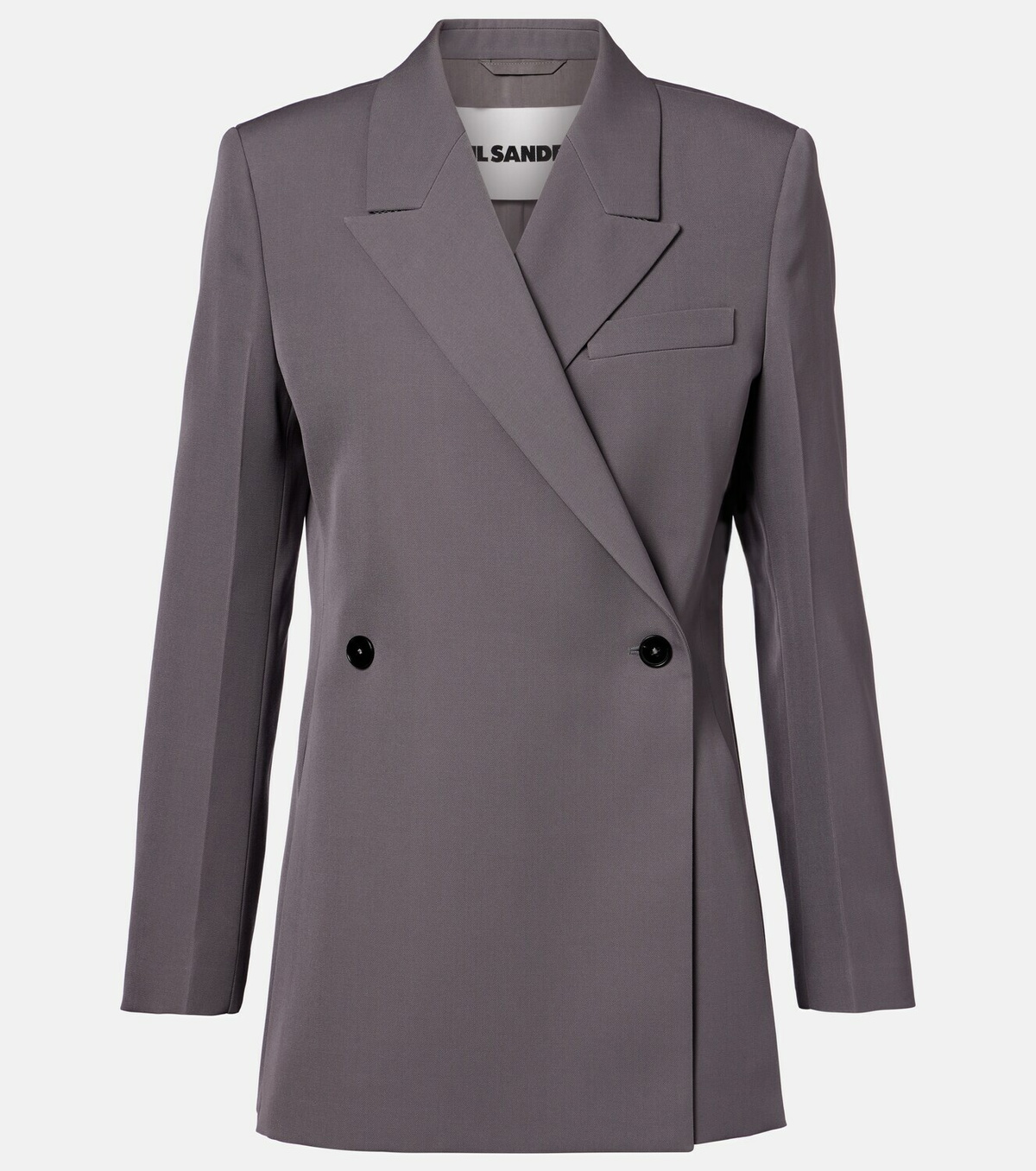 Jil Sander Double-breasted wool gabardine blazer
