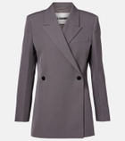 Jil Sander Double-breasted wool gabardine blazer