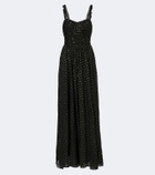 Ulla Johnson Anastasia silk-blend chiffon bustier gown
