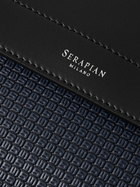 Serapian - Leather and Logo-Embossed Stepan Coated-Canvas Messenger Bag