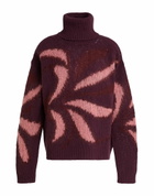 Roberto Collina Womens Turtleneck Plum