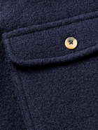 De Bonne Facture - Boiled Wool Overshirt - Blue