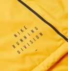 Nike Running - Run Division Dynamic Vent Logo-Print Shell Hooded Jacket - Yellow