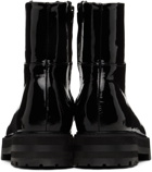 Ernest W. Baker Black Platform Zipped Boots