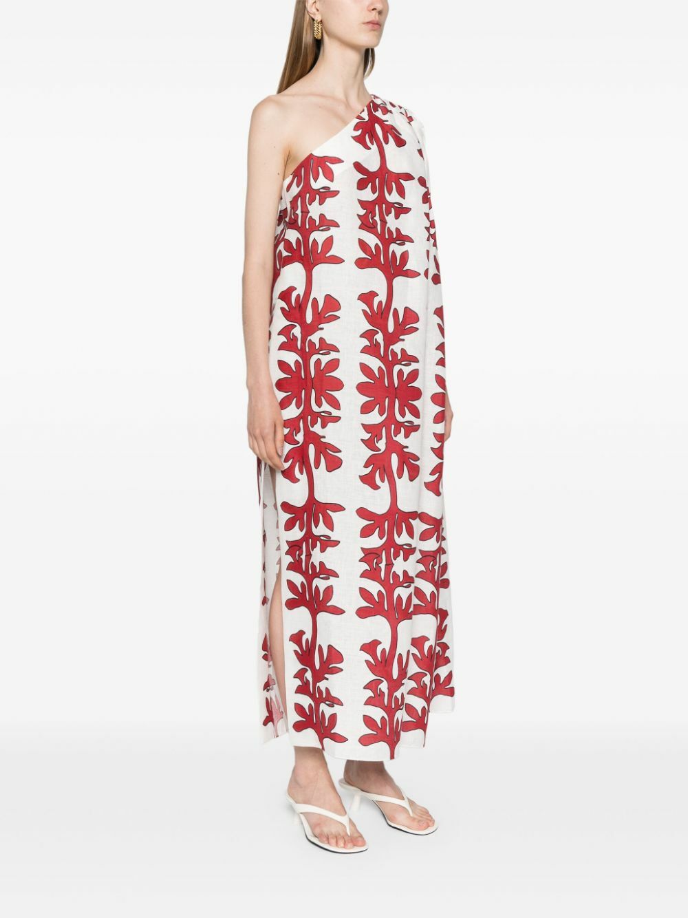 Maison La Plage White Tuscany One-Shoulder Dress