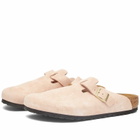 Birkenstock Boston Clog - Light Rose Suede