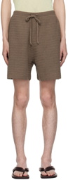 Nanushka Brown Caden Shorts