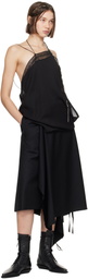 Ann Demeulemeester Black Ylva Midi Wrap Skirt