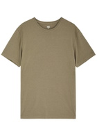 Paige Cash Stretch-jersey T-shirt Brown