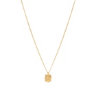 Missoma Women's x Lucy Williams Rectangular Coin Pendant Necklace in Gold 