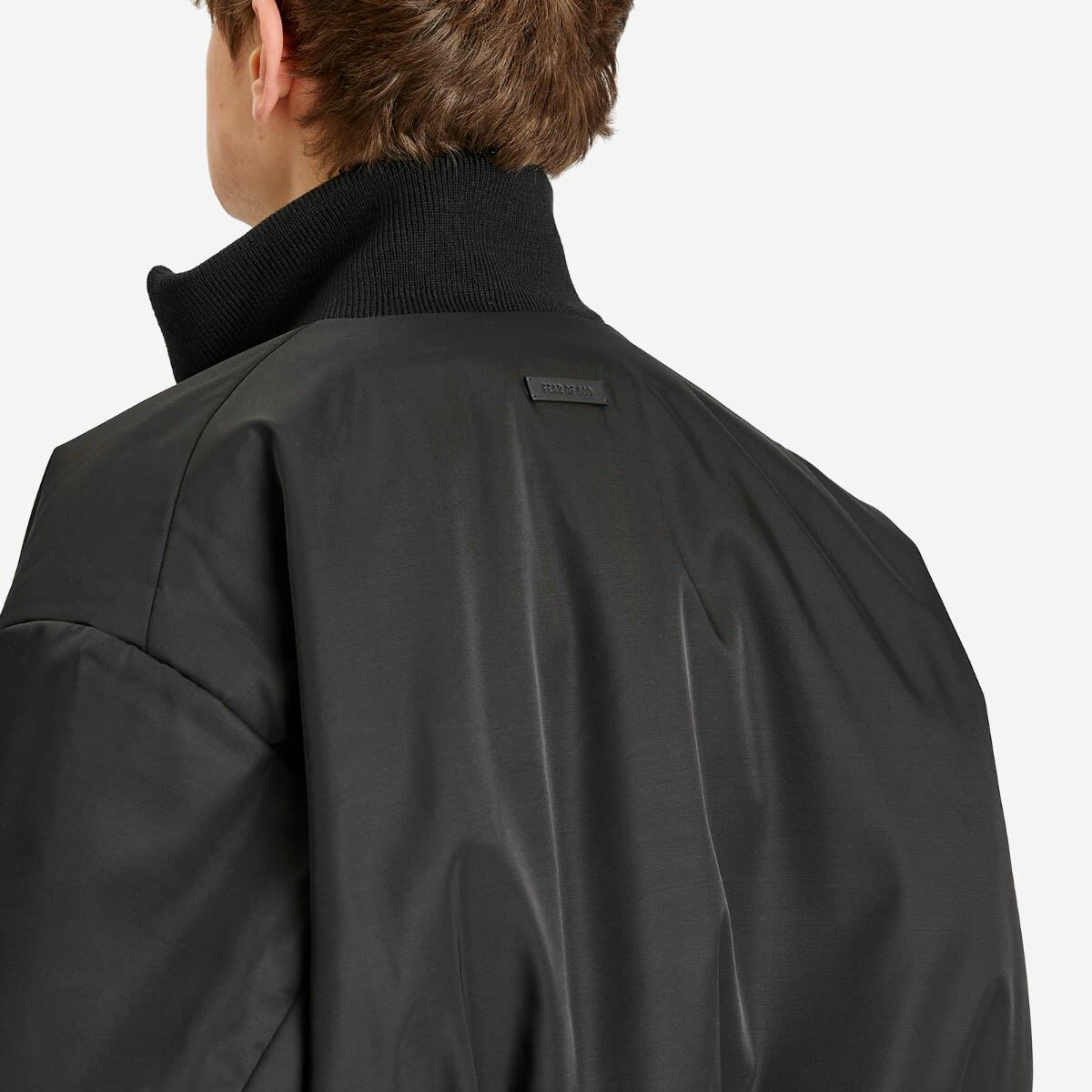 Fear Of God Men's High Neck Bomber Jacket in Black