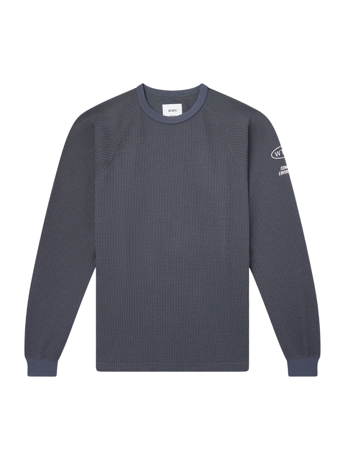WTAPS Men's Long Sleeve Design 02 SQD T-Shirt in Navy WTAPS