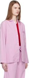 Tekla Pink Long-Sleeved Pyjama Shirt