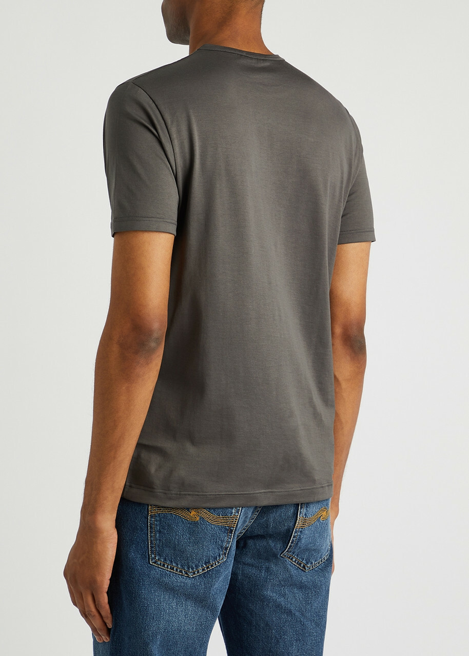 Sunspel Cotton T-shirt Charcoal