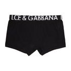 Dolce and Gabbana Black Logo Regular Boxers