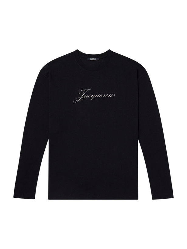 Photo: Jacquemus - Logo-Printed Cotton and Hemp-Blend Jersey T-Shirt - Black