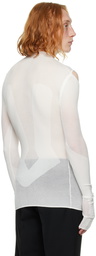 Dion Lee White Bodywear Long Sleeve T-Shirt