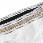 Calvin Klein Women's Icon Bikini Brief - 3 Pack in Black/White/Animal Mirror Oxford Tan