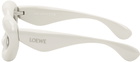 Loewe Off-White Inflated Cateye Sunglasses