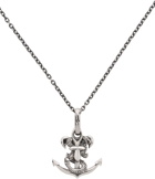 Yohji Yamamoto Silver Snake Anchor Necklace