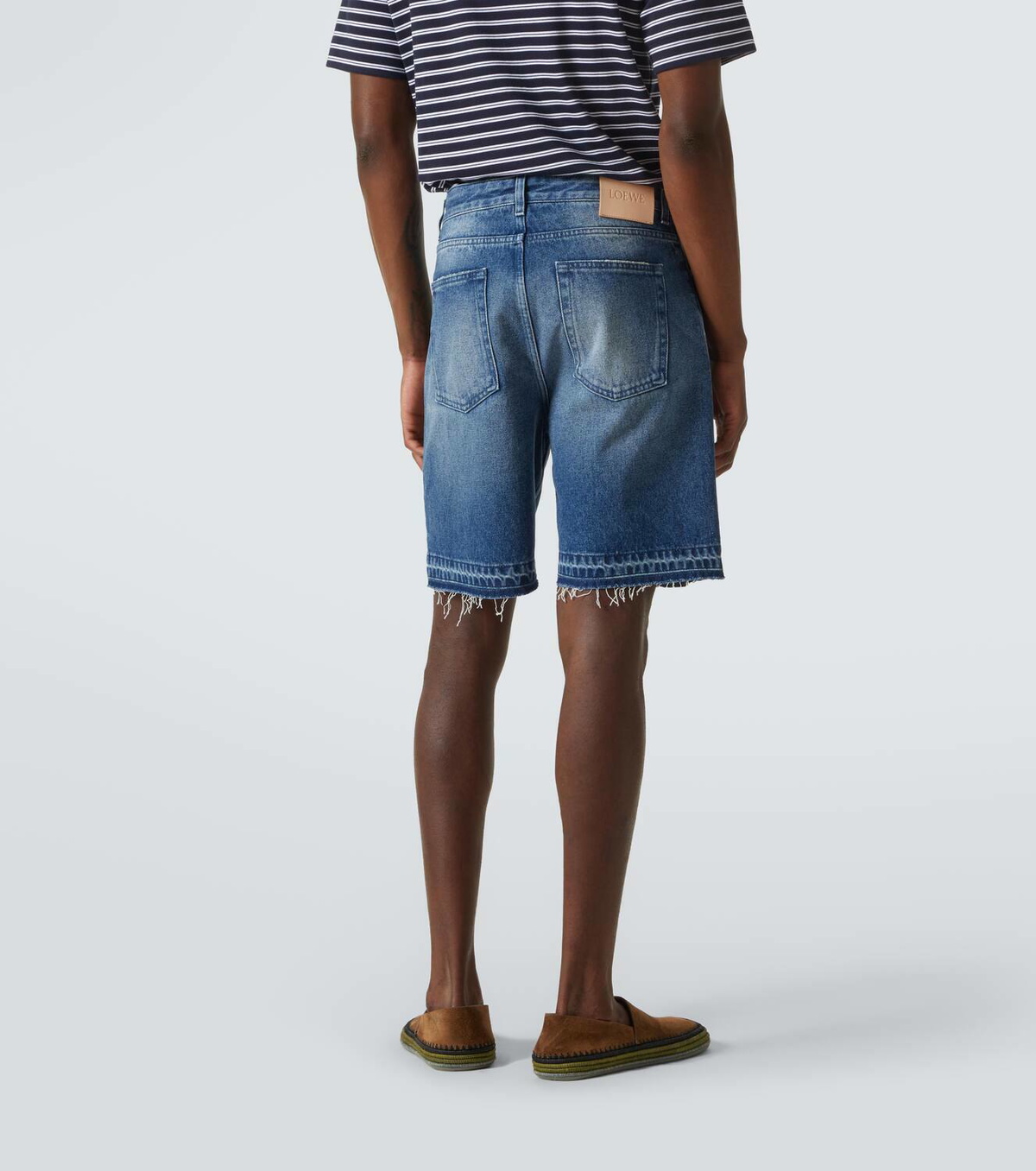 パンツ 24ss Loewe denim shorts Women's Anagram denim shorts | LOEWE | 24S