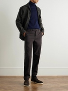 Loro Piana - Carlo Hyannis Tapered Cotton-Blend Trousers - Brown