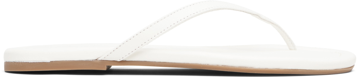 Staud White Freja Thong Sandals