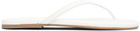 Staud White Freja Thong Sandals