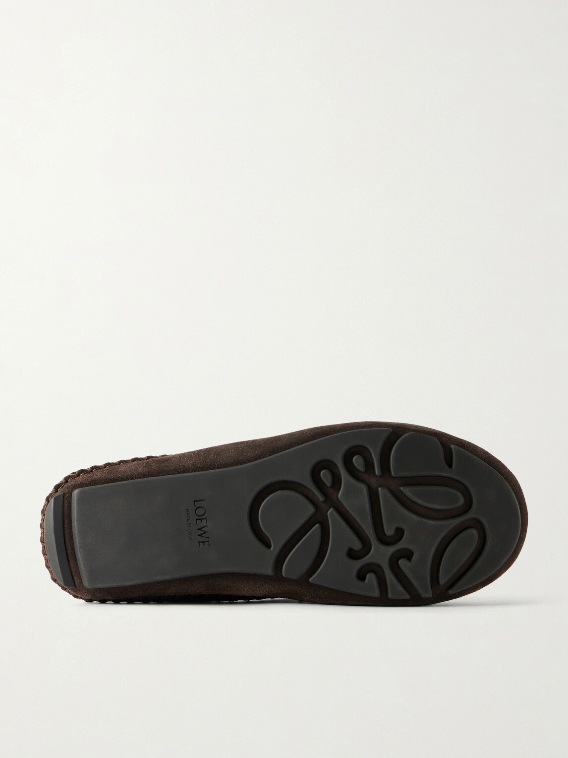 LOEWE - Rambla Suede Driving Loafers - Brown