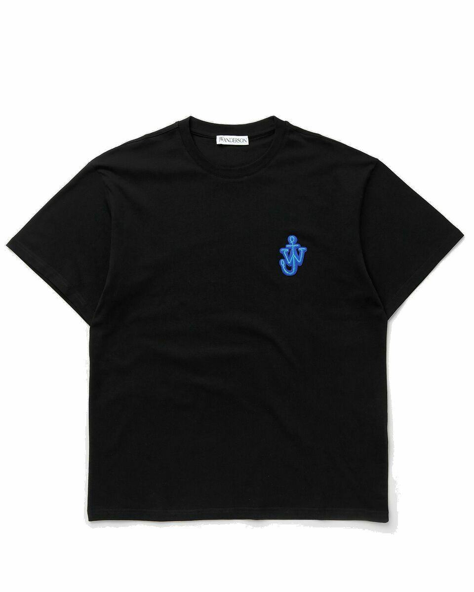 Photo: Jw Anderson Anchor Patch Tee Black - Mens - Shortsleeves