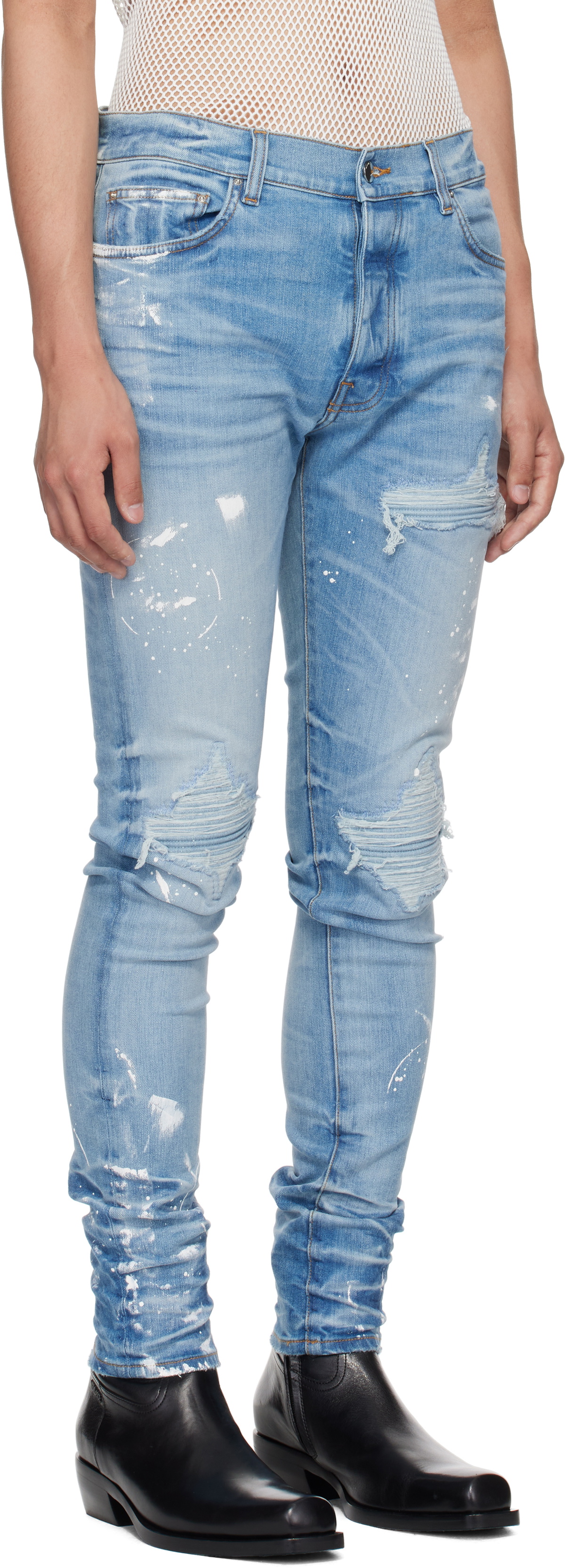 AMIRI Blue Painter Denim MX1 Jeans Amiri