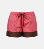 Valentino Printed cotton shorts