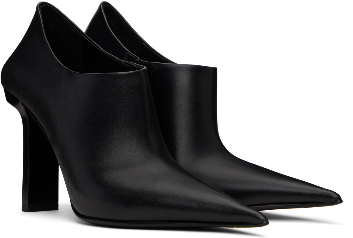 Versace Black Slice Ankle 105 Boots Versace