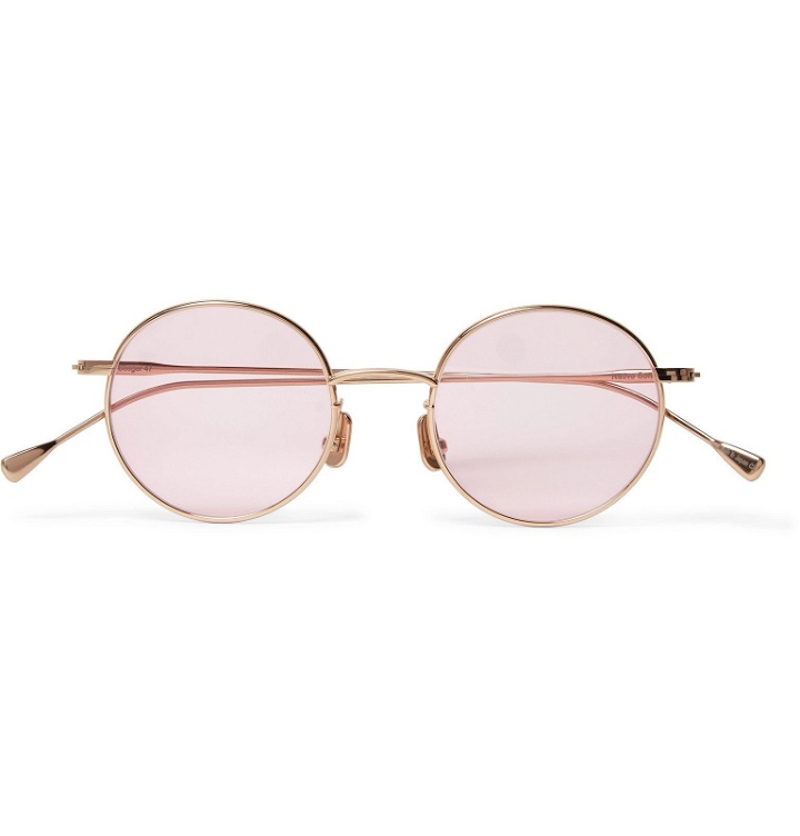 Photo: Native Sons - Seeger 47 Round-Frame Gold-Tone Sunglasses - Gold