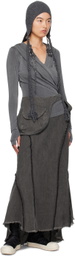 HYEIN SEO Gray Hooded Long Sleeve T-Shirt