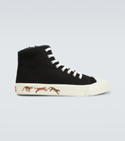 Kenzo - KENZOSCHOOL canvas high-top sneakers