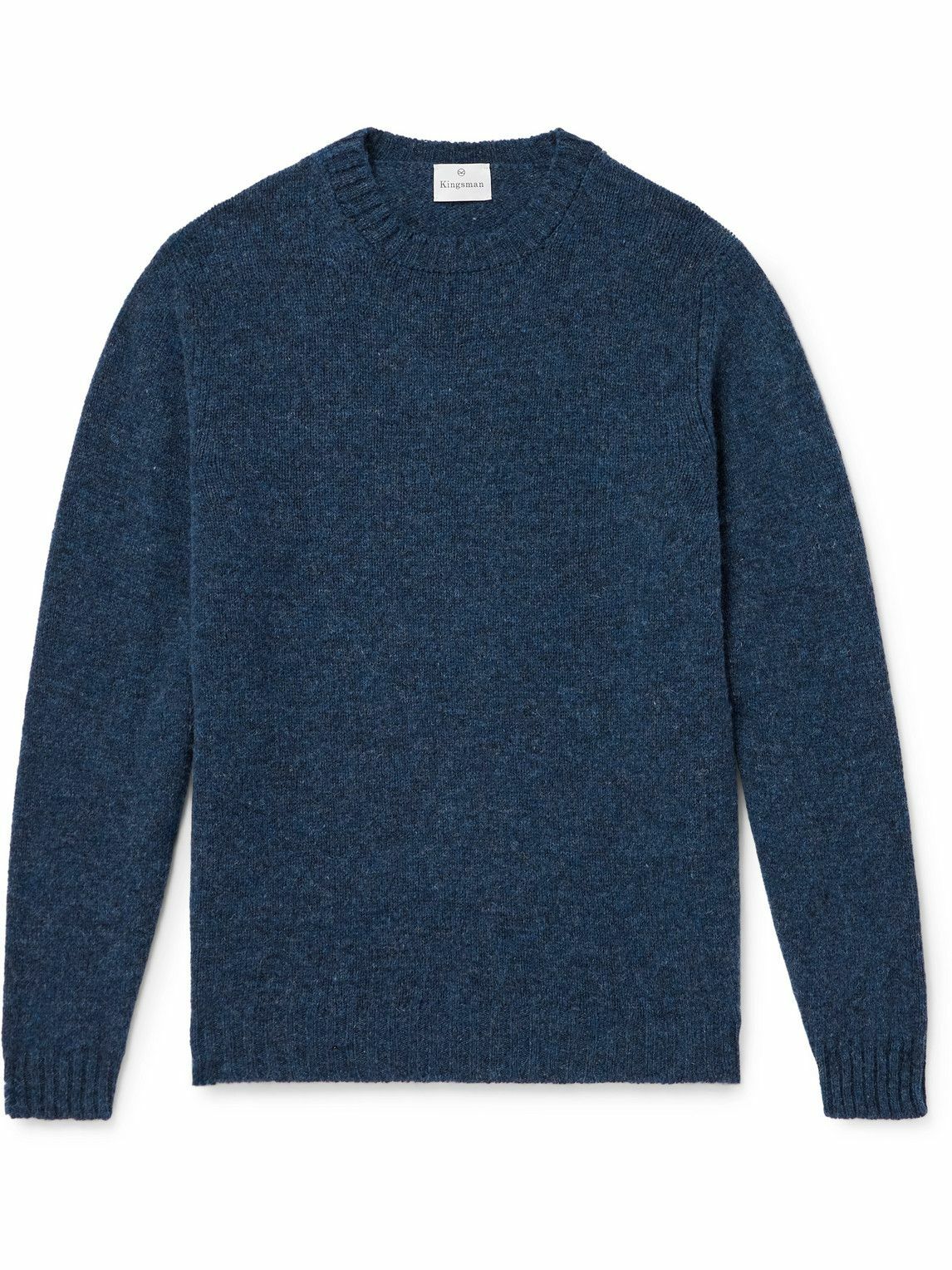 Kingsman - Shetland Wool Sweater - Blue Kingsman