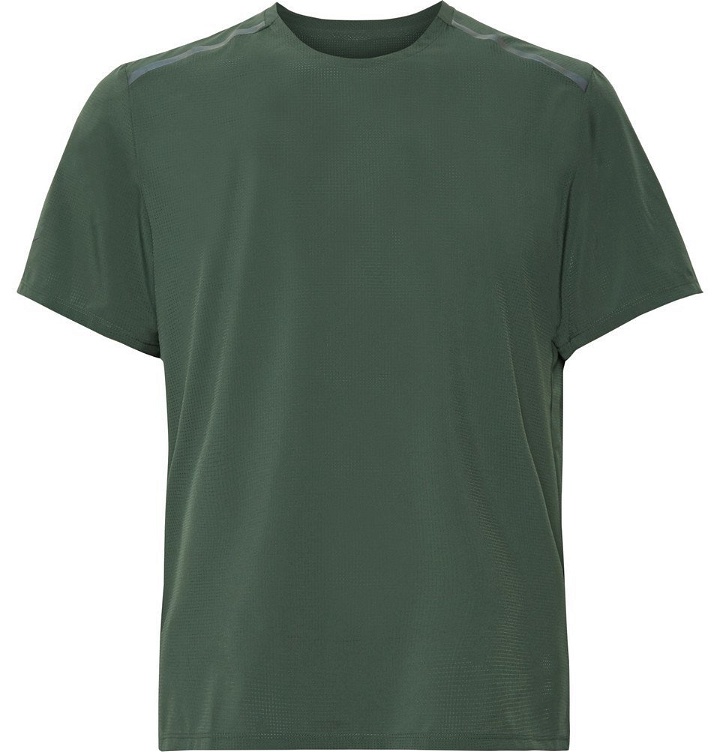 Photo: Nike Running - Tech Pack Stretch-Mesh Running T-Shirt - Dark green