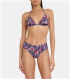 Marant Etoile Shayla floral triangle bikini top