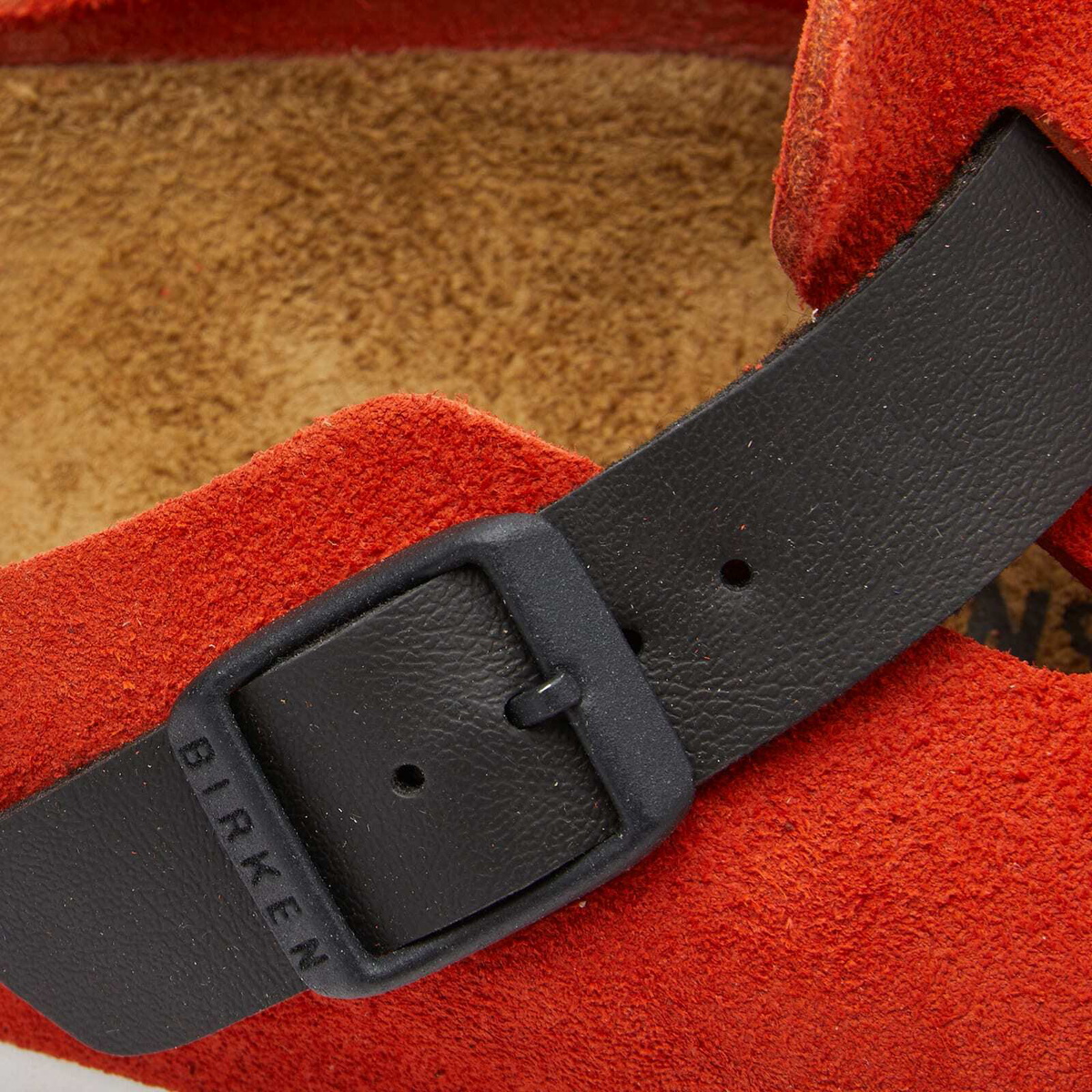 Birkenstock Boston in Tomato/Black
