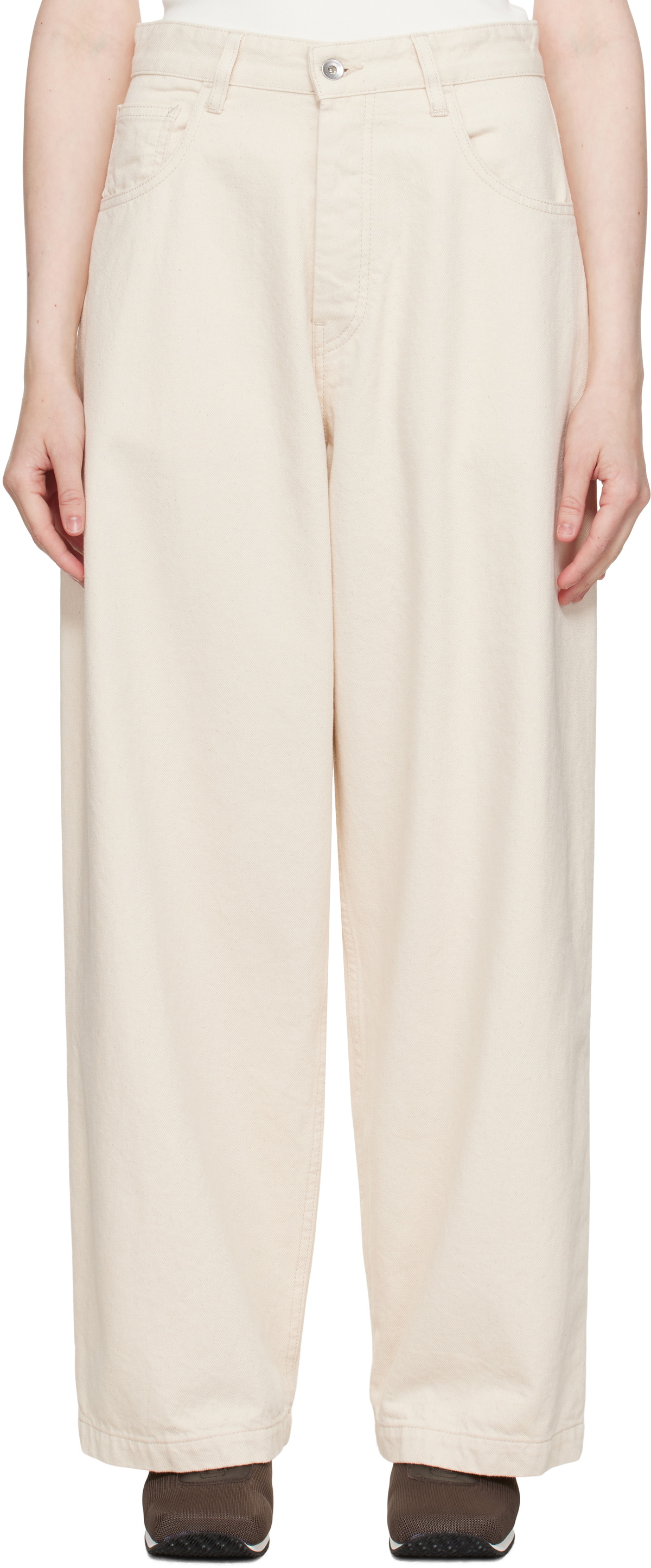 YMC Beige Replacement Jeans