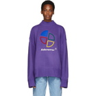 ADER error Purple Slice Logo Sweater