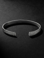 Mateo - Ridge Rhodium-Plated Cuff