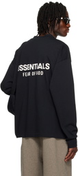Fear of God ESSENTIALS Black Classic Long Sleeve T-shirt