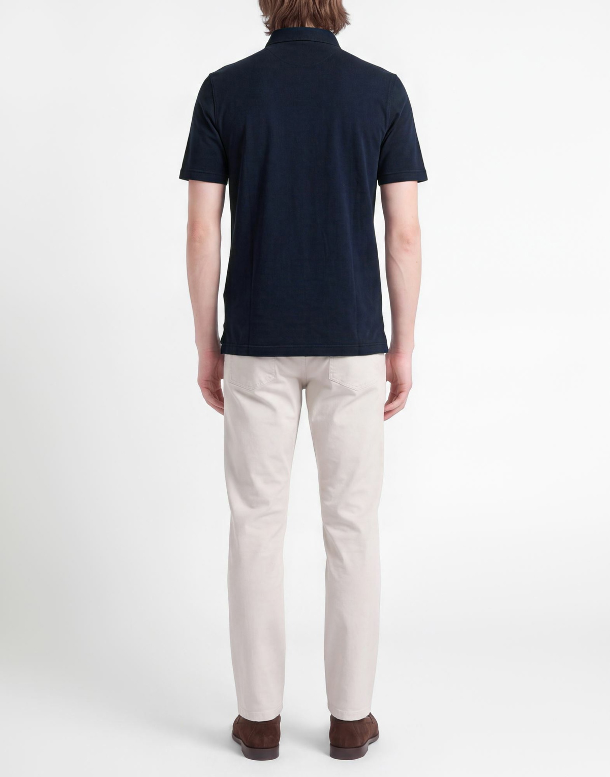Fedeli Mens Polo shirt Midnight in Blue