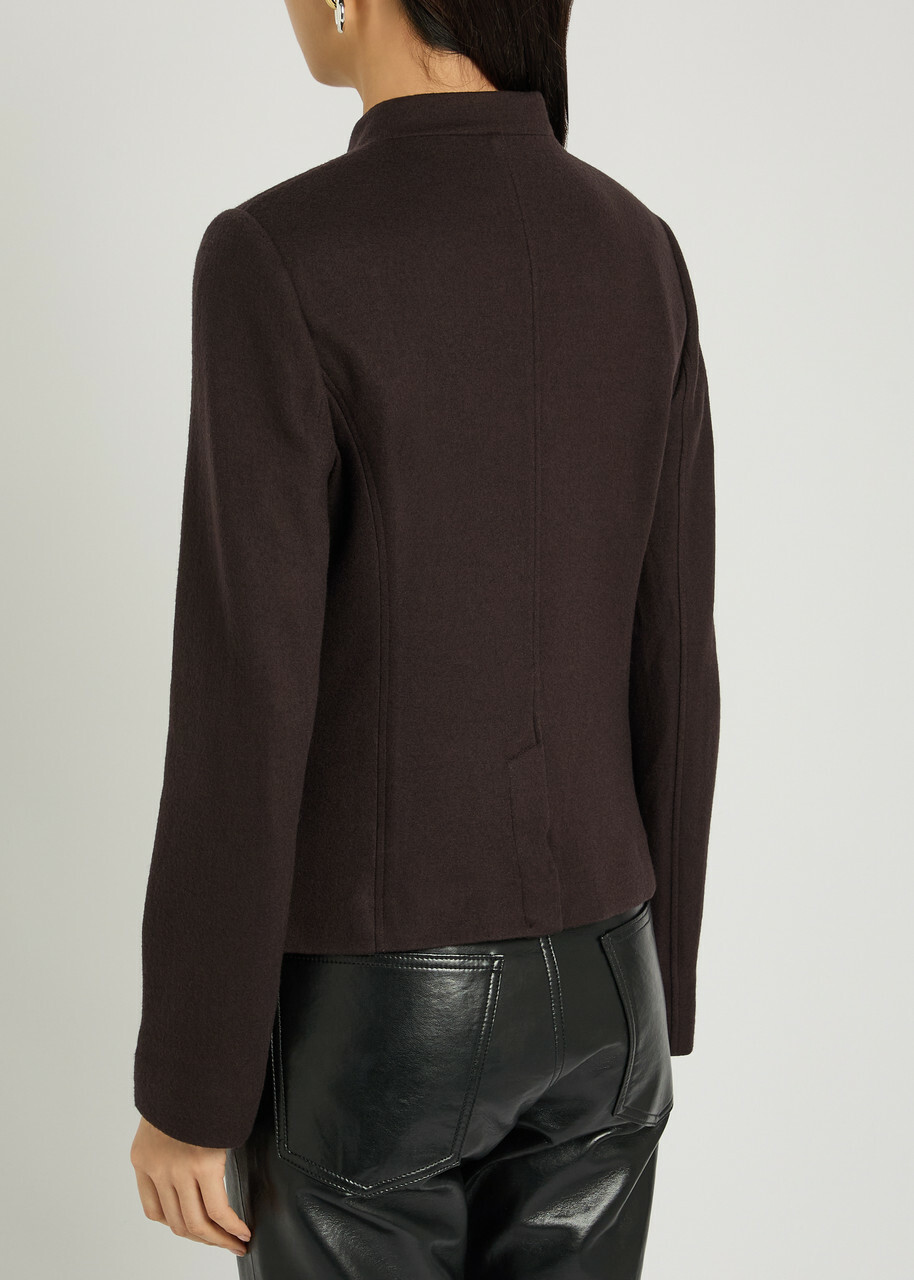 Rag & Bone Mercer Wool Jacket Dark Brown
