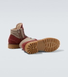 Eleventy Suede lace-up boots