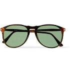 Persol - D-Frame Acetate Polarised Sunglasses - Dark brown